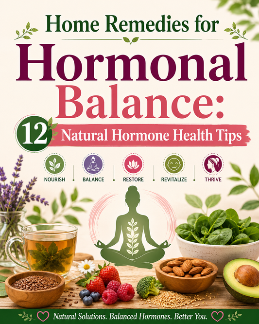 Seeds, leafy greens, herbal teas and adaptogens for natural female hormonal balance