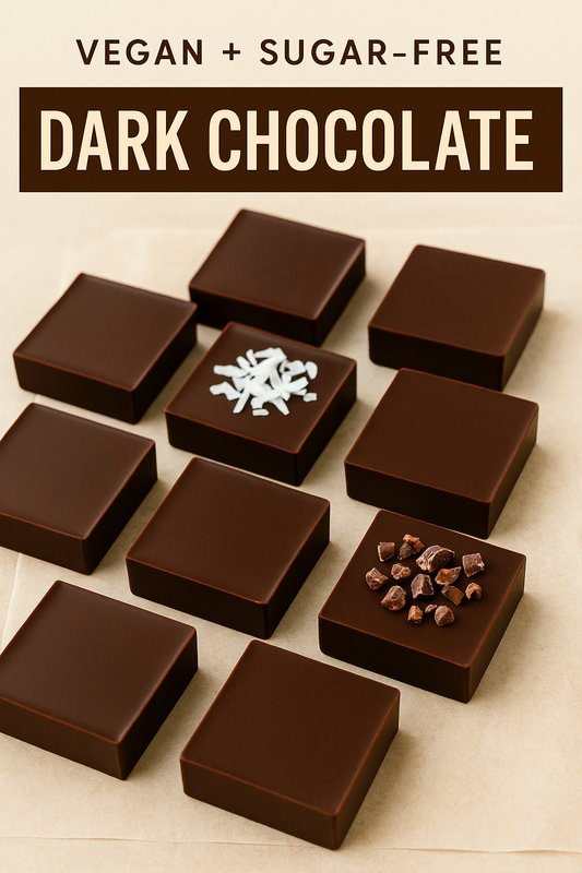 Vegan + Sugar-Free Dark Chocolate