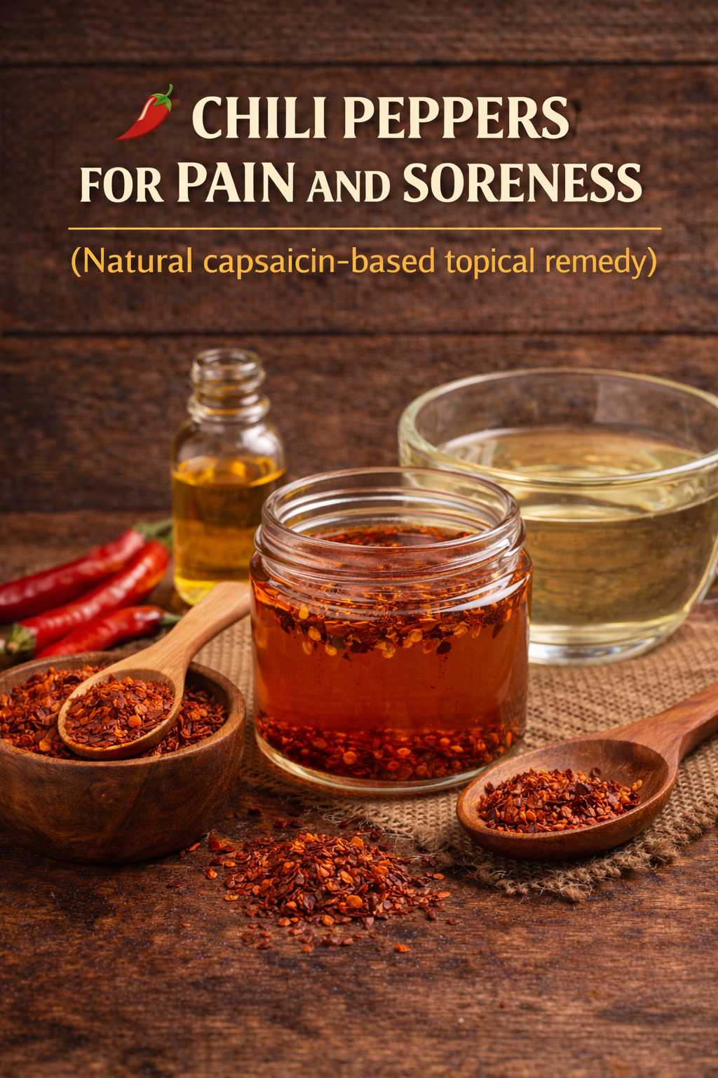 CHILI PEPPERS FOR PAIN AND SORENESS (Natural capsaicin-based topical remedy)