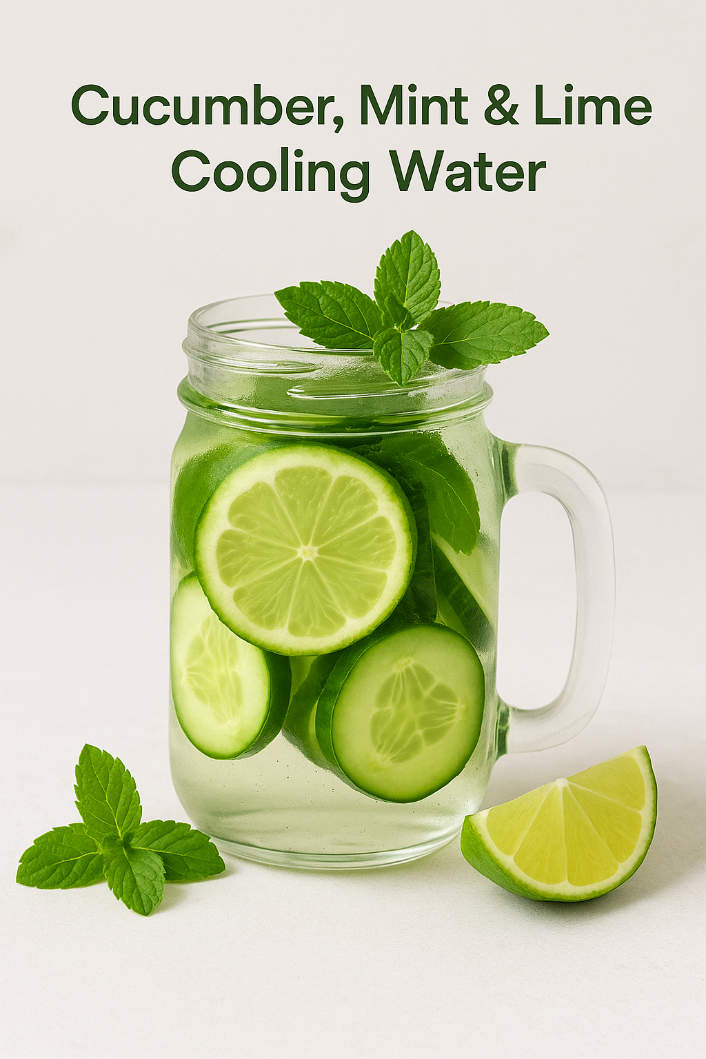 Cucumber, Mint & Lime Cooling Water