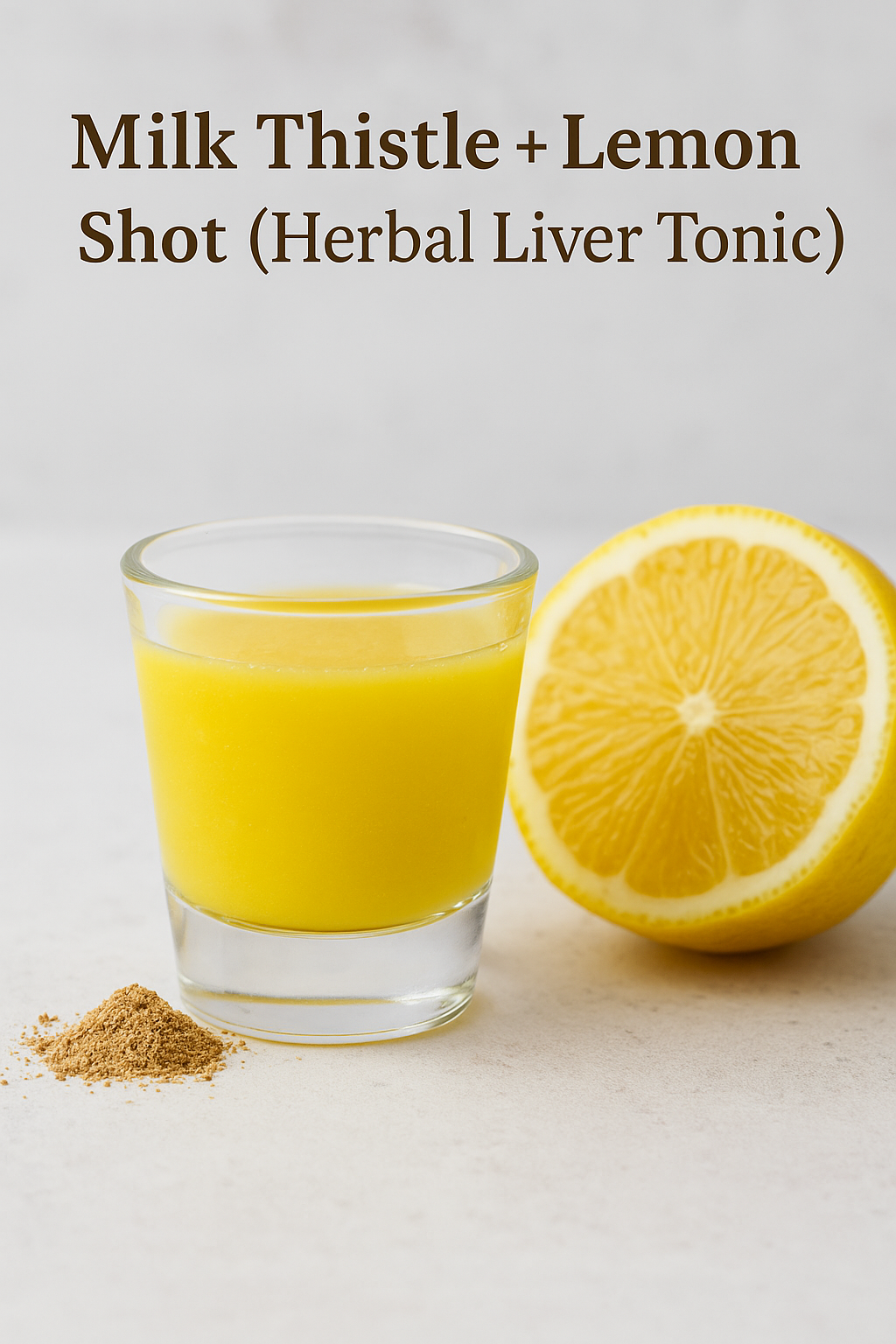 Milk Thistle + Lemon Shot (Herbal Liver Tonic)
