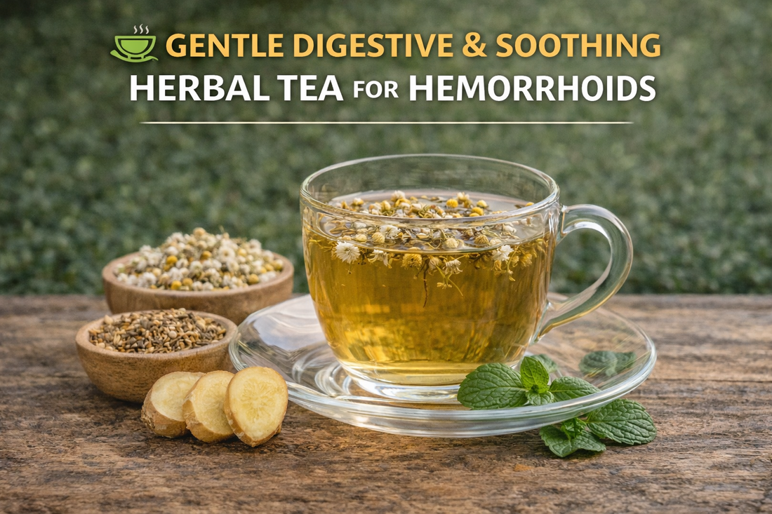 🍵 GENTLE DIGESTIVE & SOOTHING HERBAL TEA FOR HEMORRHOIDS