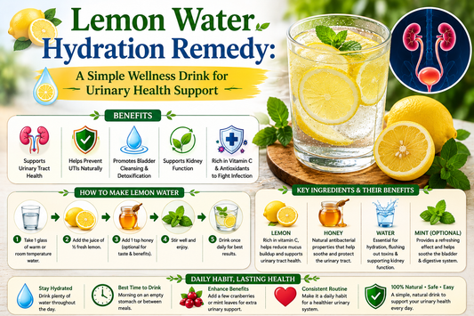 Lemon Water Hydration Remedy: A Simple Wellness Drink for Urinary Health Support