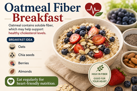 Oatmeal Fiber Breakfast: A Heart-Healthy Bowl for Cholesterol Management & Daily Wellness