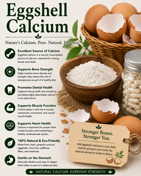 Eggshell Calcium: Benefits, Uses, Side Effects & How to Use It Safely