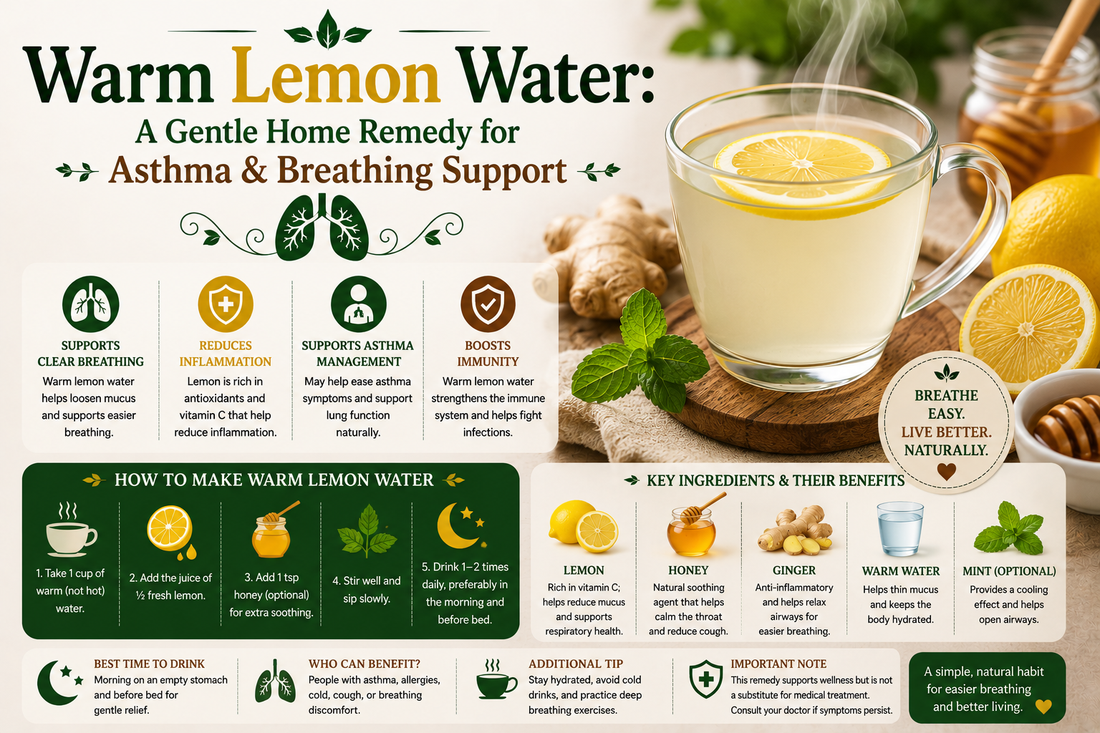Warm Lemon Water: A Gentle Home Remedy for Asthma & Breathing Support
