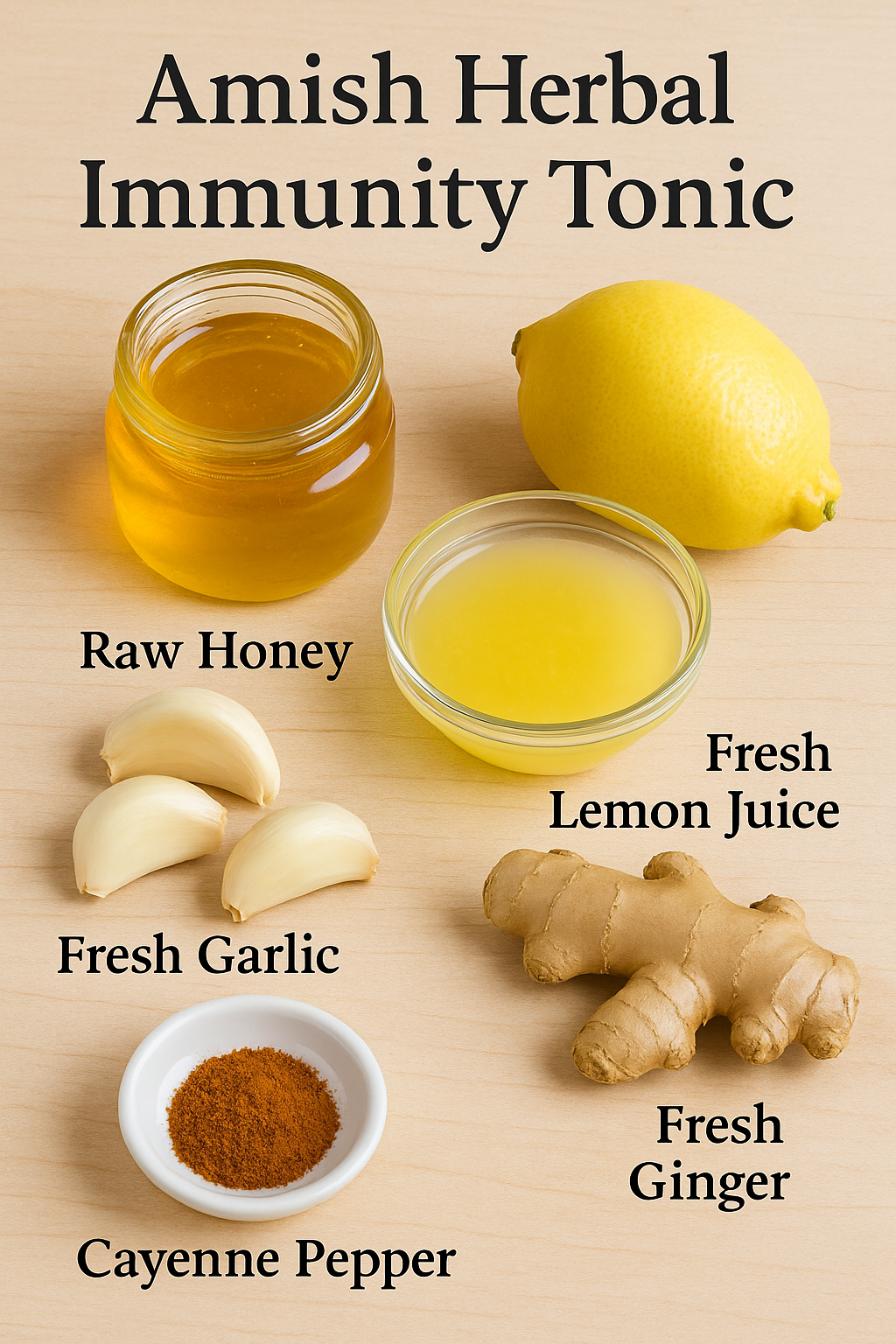 🌿 Amish Herbal Immunity Tonic (“Amish Penicillin”)