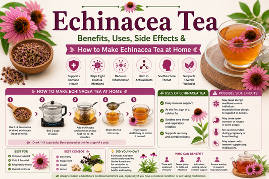 Echinacea Tea Benefits, Uses, Side Effects & How to Make Echinacea Tea at Home