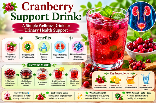 Cranberry Support Drink: A Simple Wellness Drink for Urinary Health Support
