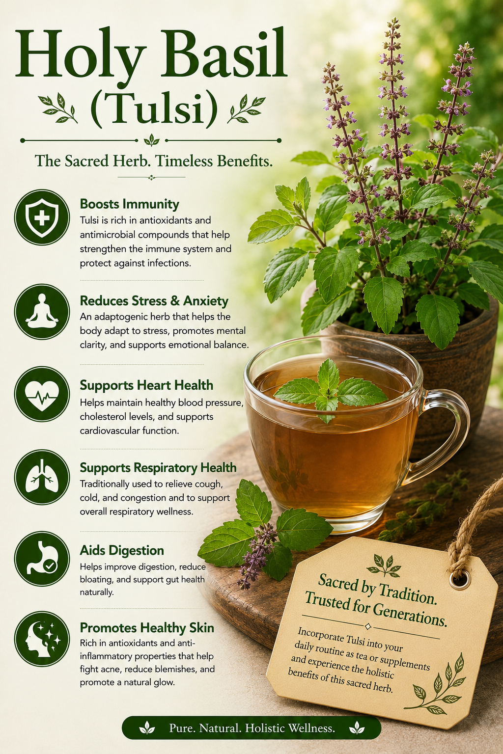 Holy Basil Tulsi natural remedy benefits uses side effects and wellness guide