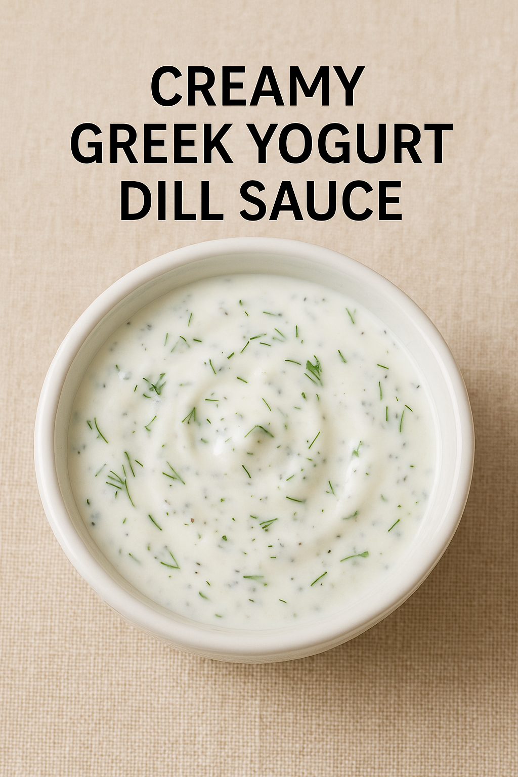 Creamy Greek Yogurt Dill Sauce