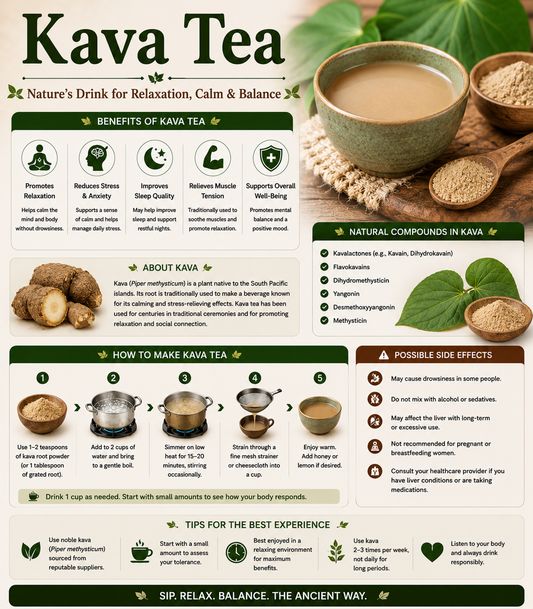 Kava Tea Benefits, Uses, Side Effects & How to Make Kava Tea at Home