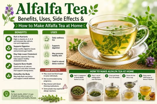 Alfalfa Tea Benefits, Uses, Side Effects & How to Make Alfalfa Tea at Home