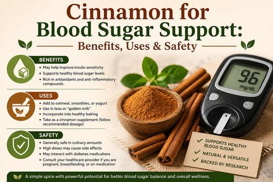 Cinnamon for Blood Sugar Support: Benefits, Uses & Safety