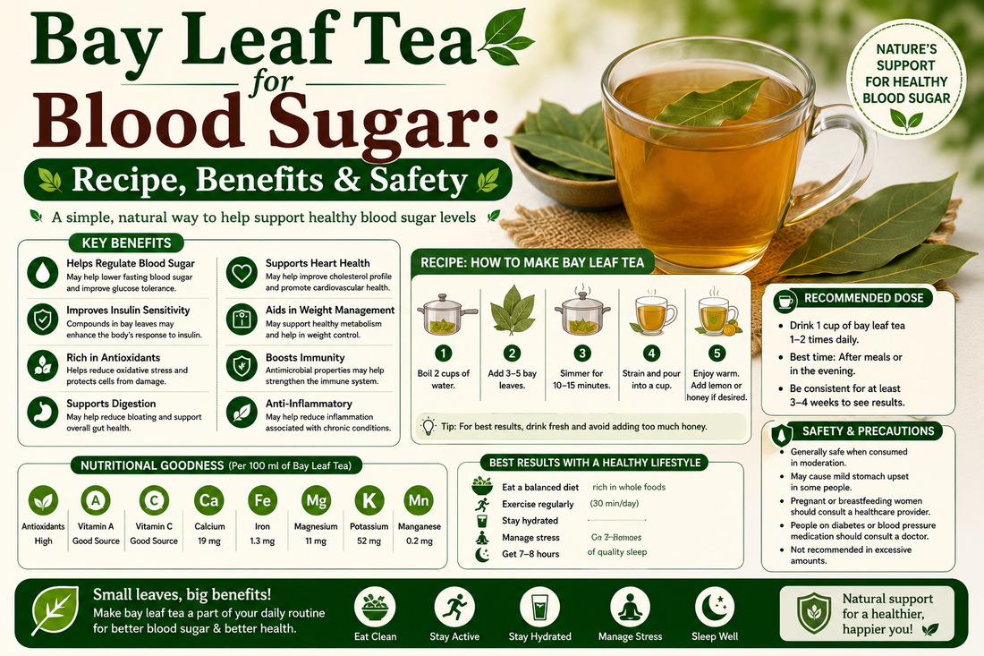 Bay Leaf Tea for Blood Sugar: Recipe, Benefits & Safety