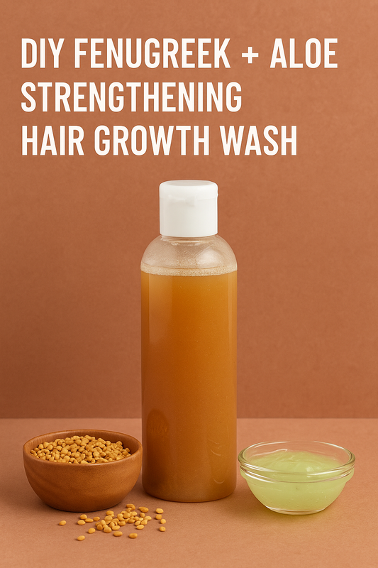 DIY Fenugreek + Aloe Strengthening Hair Growth Wash