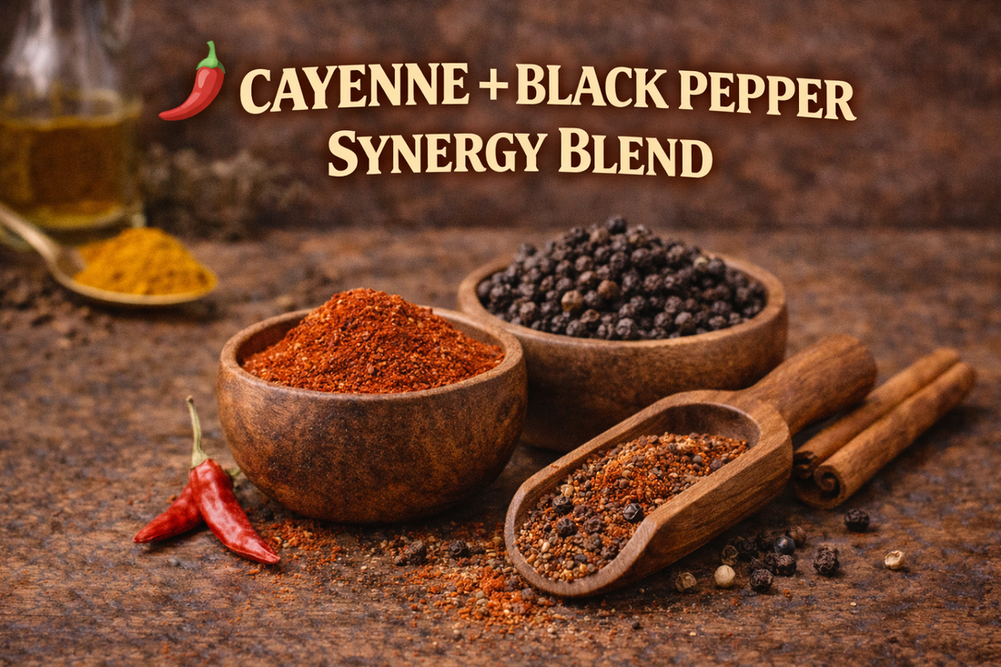 🌶️ CAYENNE + BLACK PEPPER SYNERGY BLEND