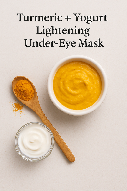 🍯 4. Turmeric + Yogurt Lightening Under-Eye Mask