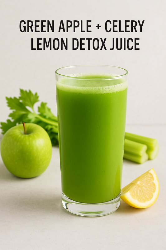 Green Apple + Celery + Lemon Detox Juice