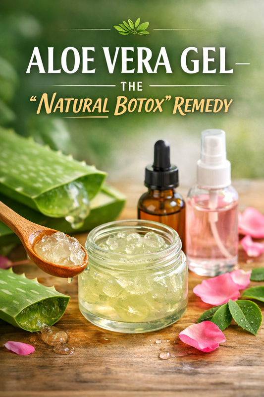 🌿 ALOE VERA GEL — THE “NATURAL BOTOX” REMEDY