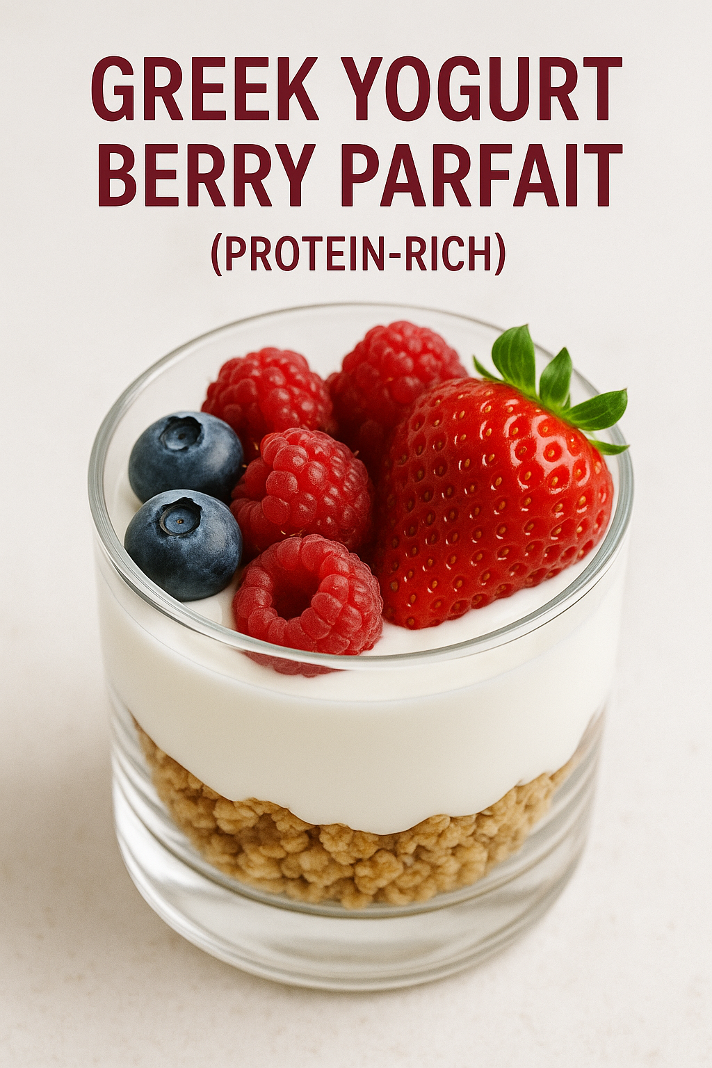 Greek Yogurt Berry Parfait (Protein-Rich)