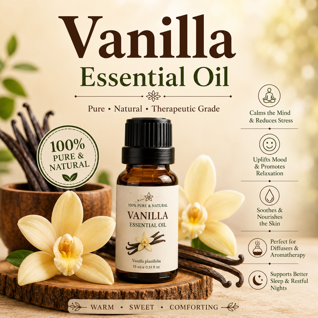 Vanilla essential oil