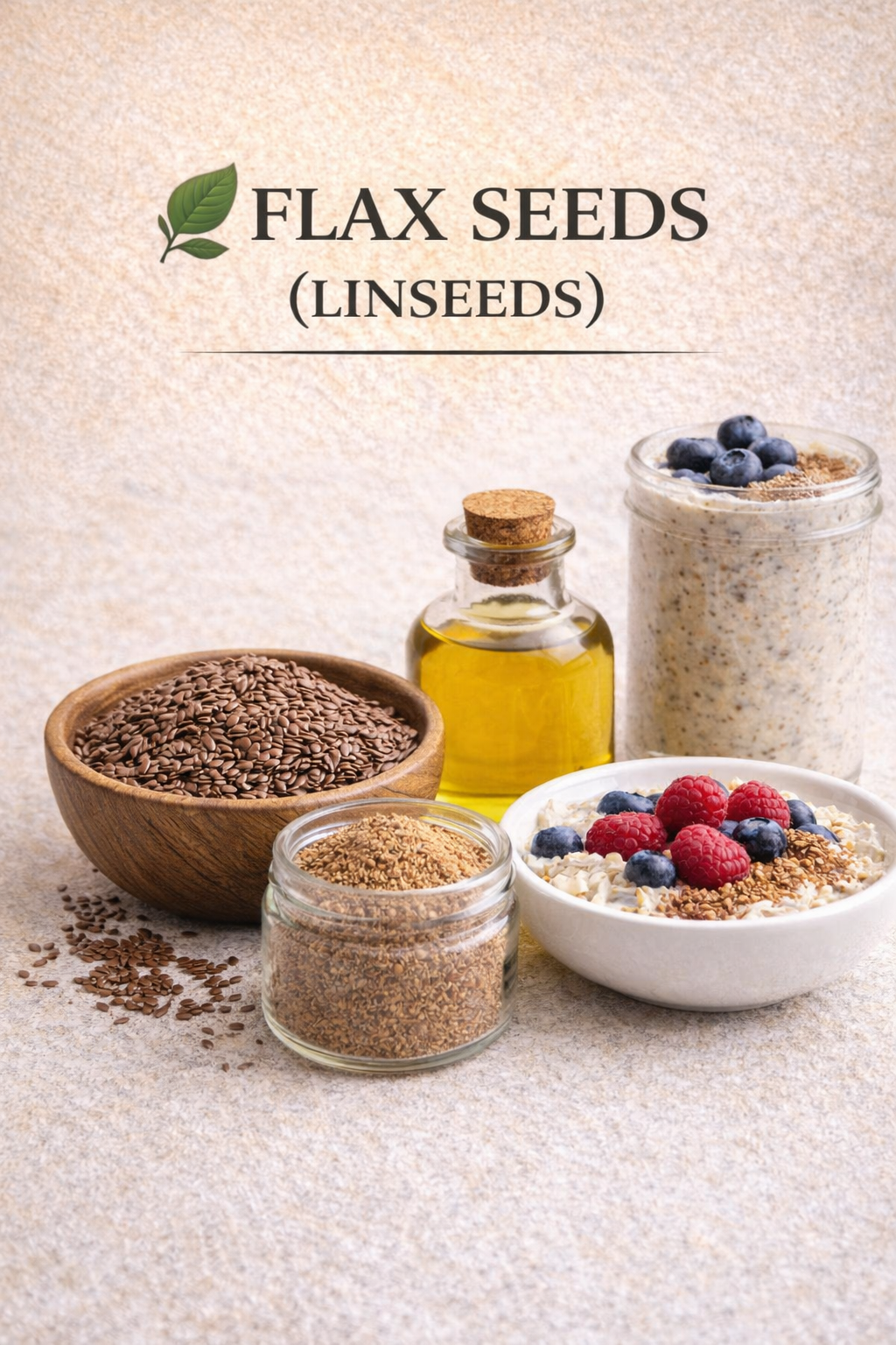 🌿 FLAX SEEDS (LINSEEDS)