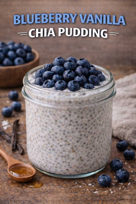 BLUEBERRY VANILLA CHIA PUDDING