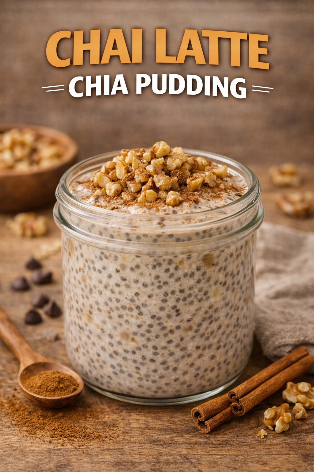 CHAI LATTE CHIA PUDDING