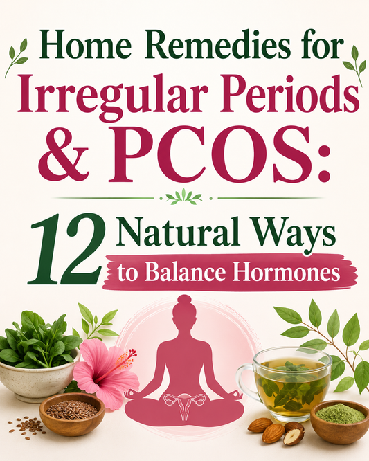 Home Remedies for Irregular Periods & PCOS: 12 Natural Ways