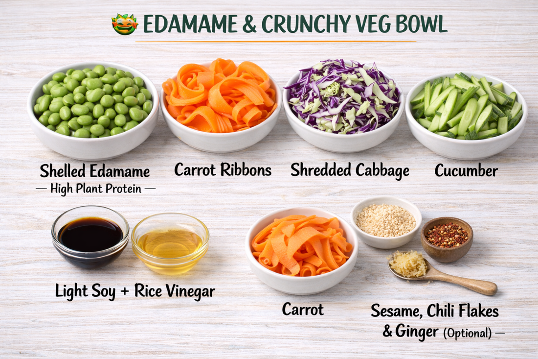 🥗 EDAMAME & CRUNCHY VEG BOWL