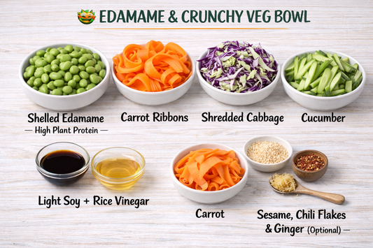 🥗 EDAMAME & CRUNCHY VEG BOWL