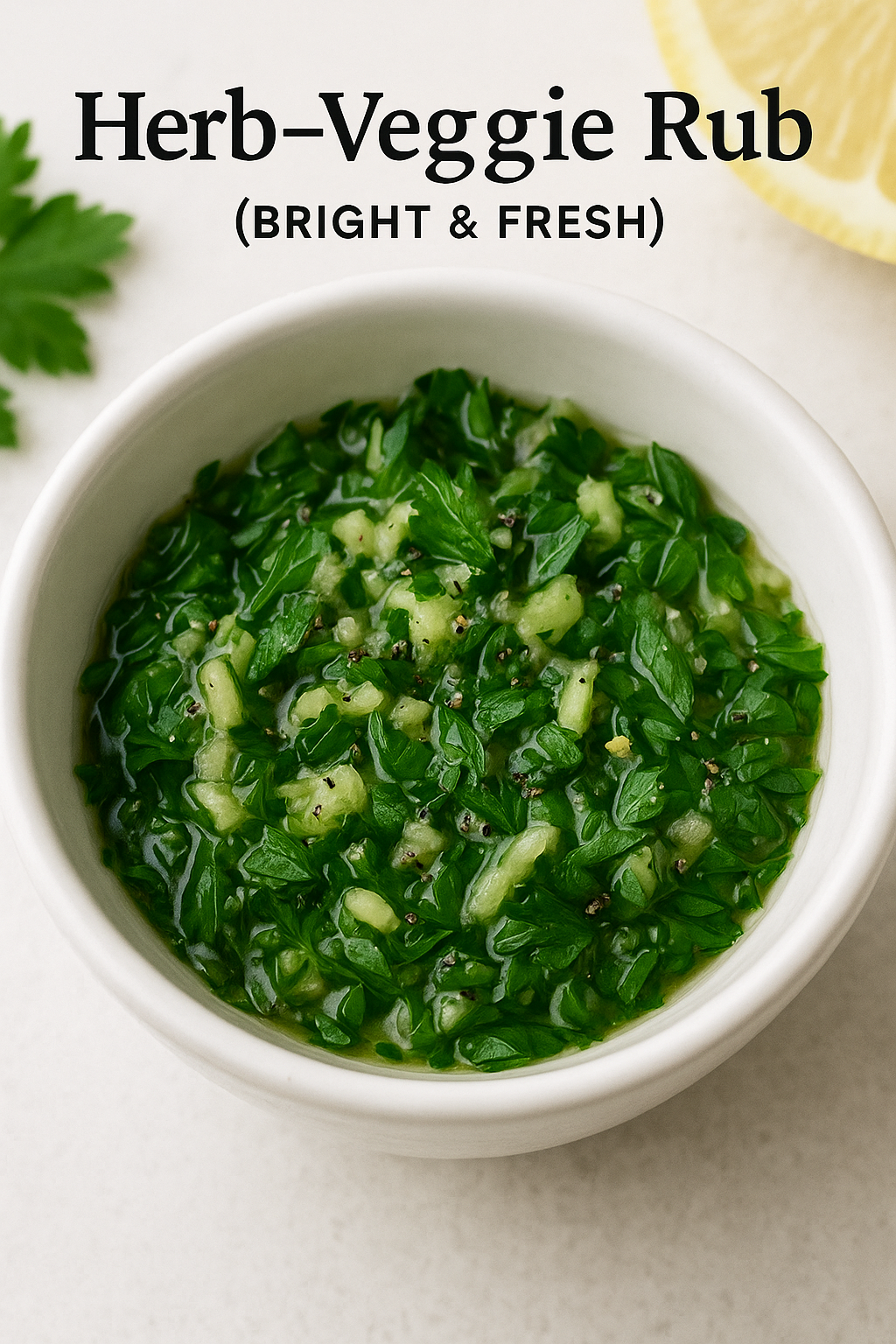 Herb–Veggie Rub (Bright & Fresh)