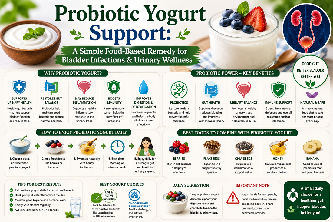 Probiotic Yogurt Support: A Simple Food-Based Remedy for Bladder Infections & Urinary Wellness