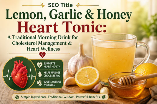 SEO Title Lemon, Garlic & Honey Heart Tonic: A Traditional Morning Drink for Cholesterol Management & Heart Wellness