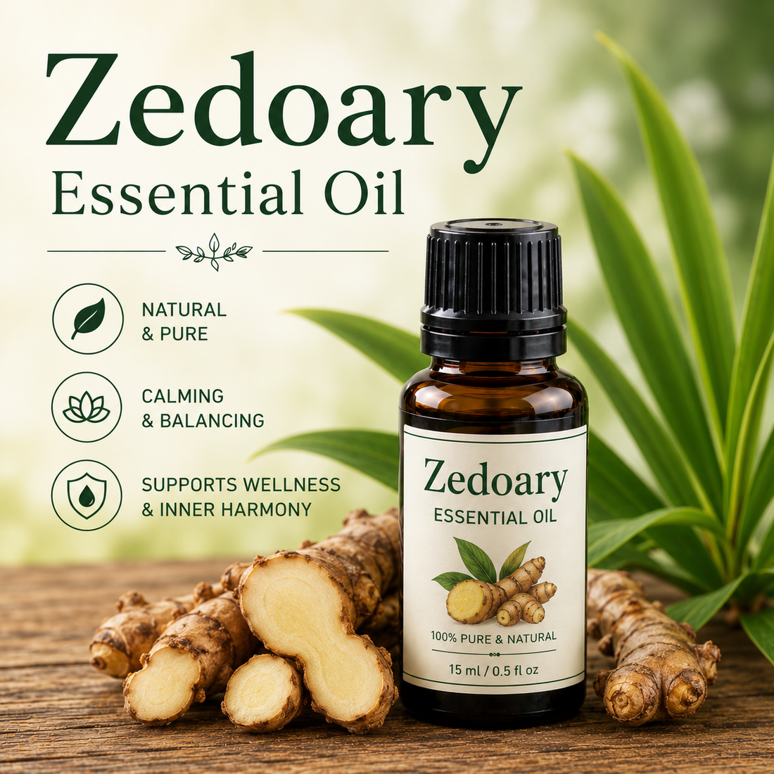 Zedoary essential oil