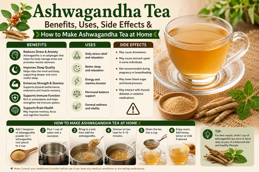 Ashwagandha Tea Benefits, Uses, Side Effects & How to Make Ashwagandha Tea at Home