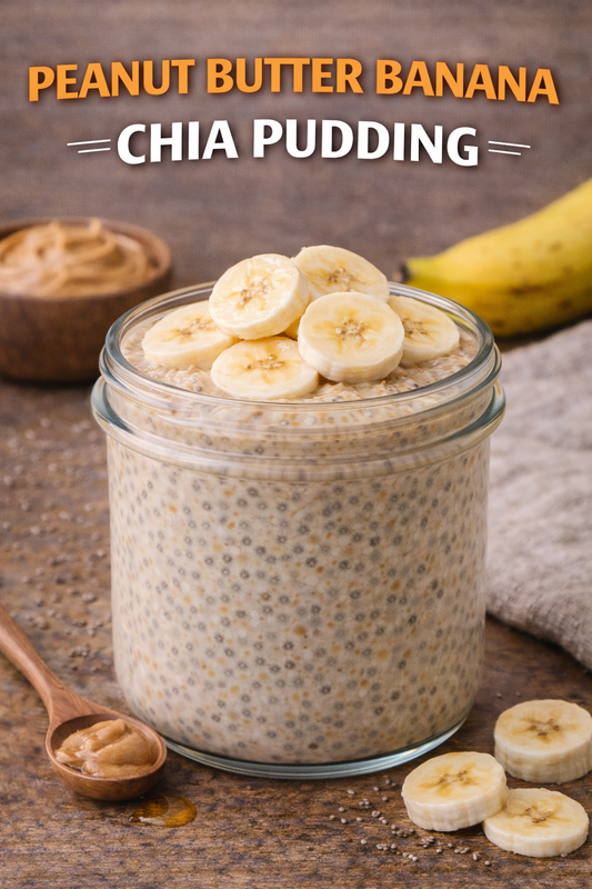PEANUT BUTTER BANANA CHIA PUDDING
