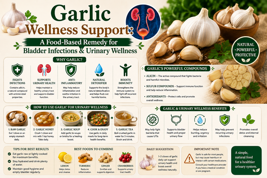 Garlic Wellness Support: A Food-Based Remedy for Bladder Infections & Urinary Wellness