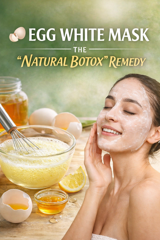 🥚 EGG WHITE MASK — THE “NATURAL BOTOX” REMEDY