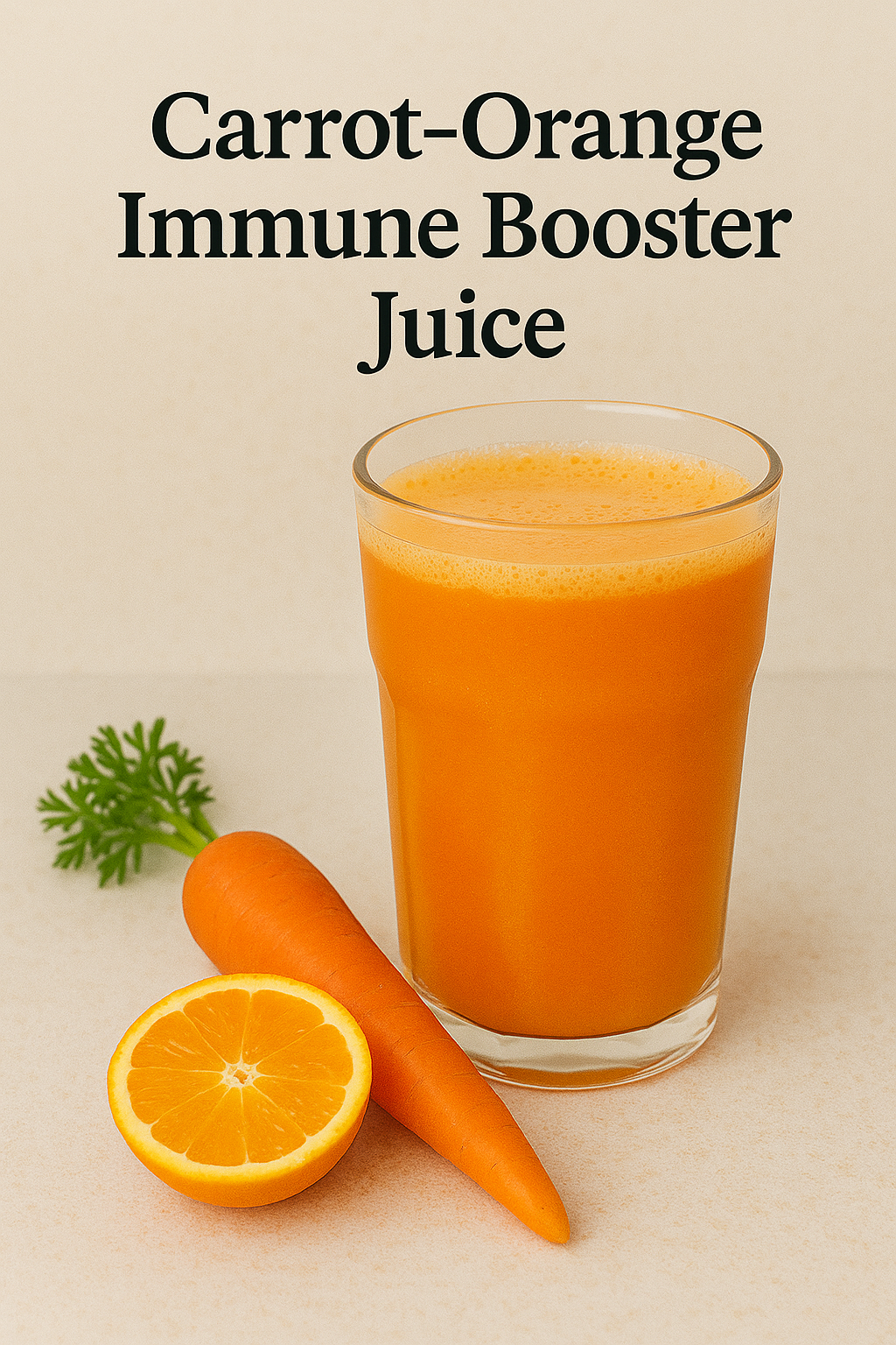 Carrot–Orange Immune Booster Juice