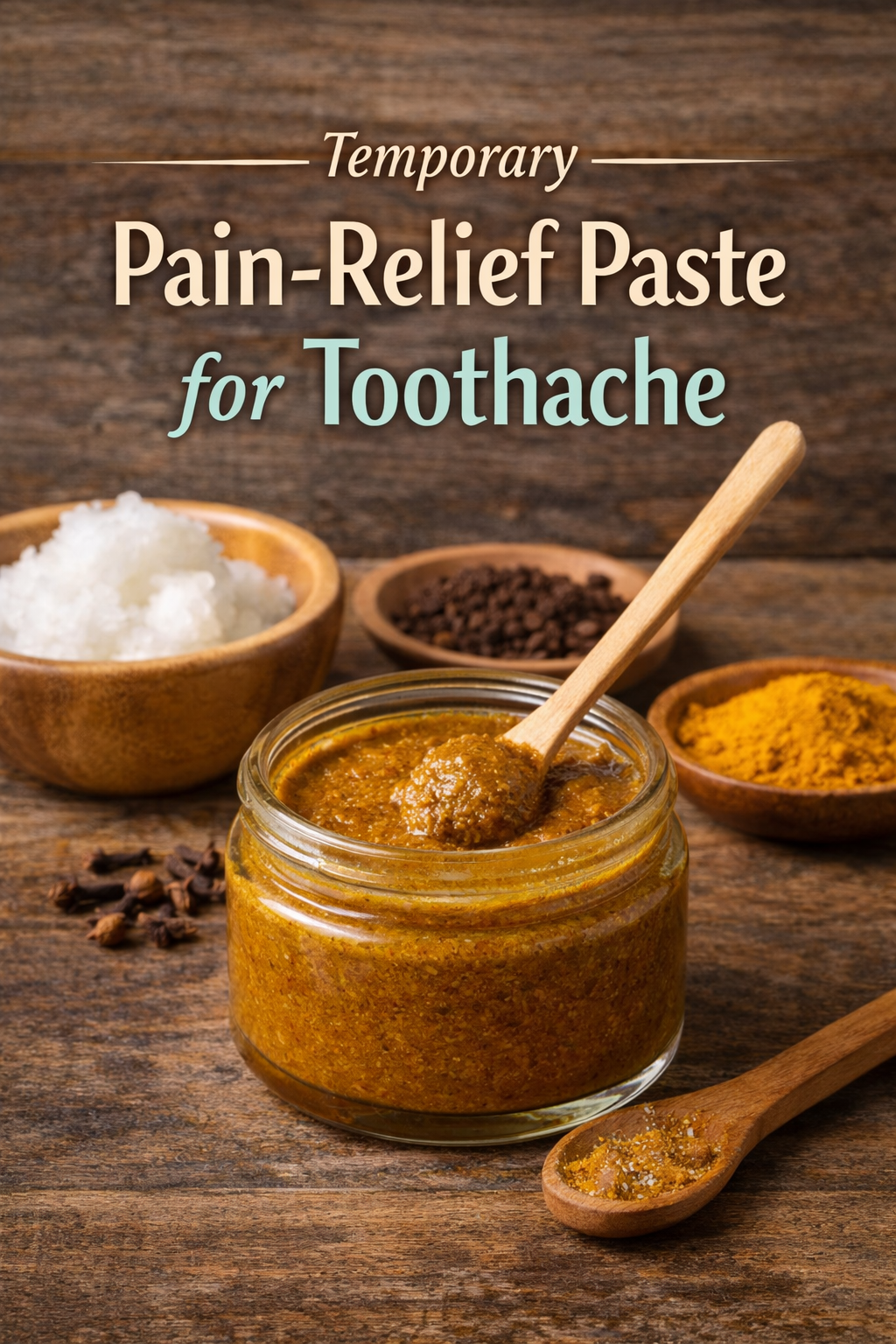 Temporary Pain-Relief Paste for Toothache