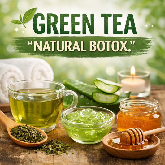 🌿 GREEN TEA “NATURAL BOTOX.”