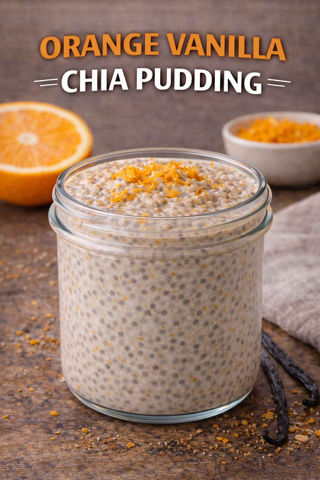 ORANGE VANILLA CHIA PUDDING
