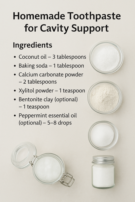 🦷 Homemade Toothpaste for Cavity Support