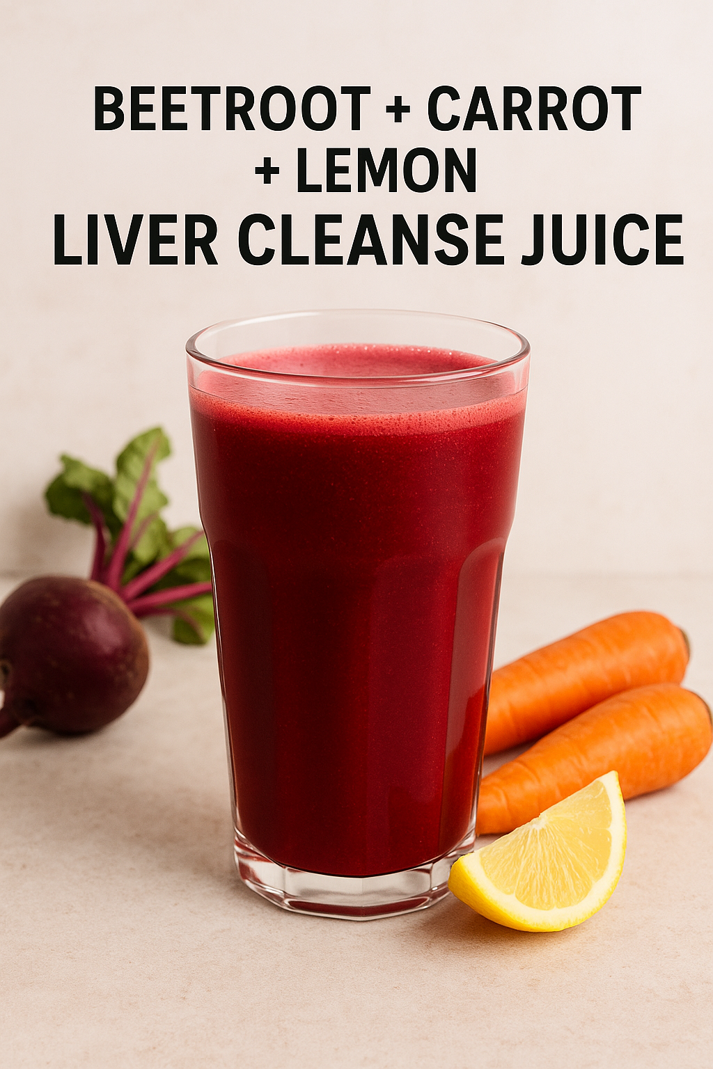 Beetroot + Carrot + Lemon Liver Cleanse Juice