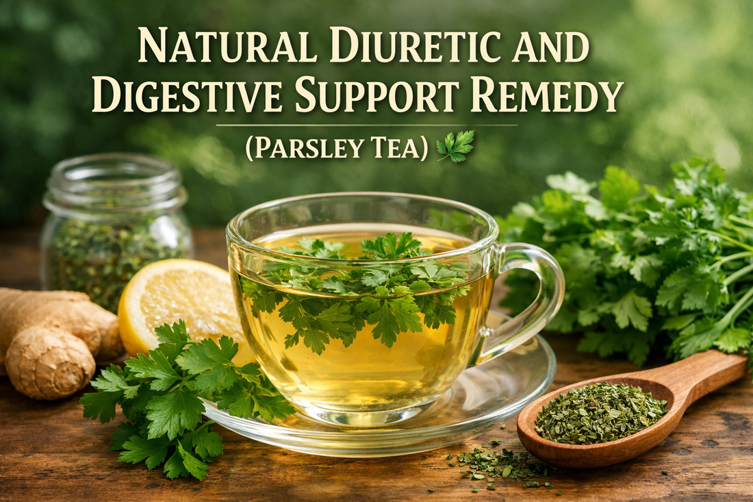 NATURAL DIURETIC AND DIGESTIVE SUPPORT REMEDY 🌿(PARSLEY TEA)