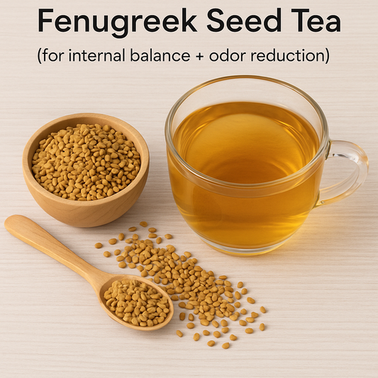 Fenugreek Seed Tea (for internal balance + odor reduction)