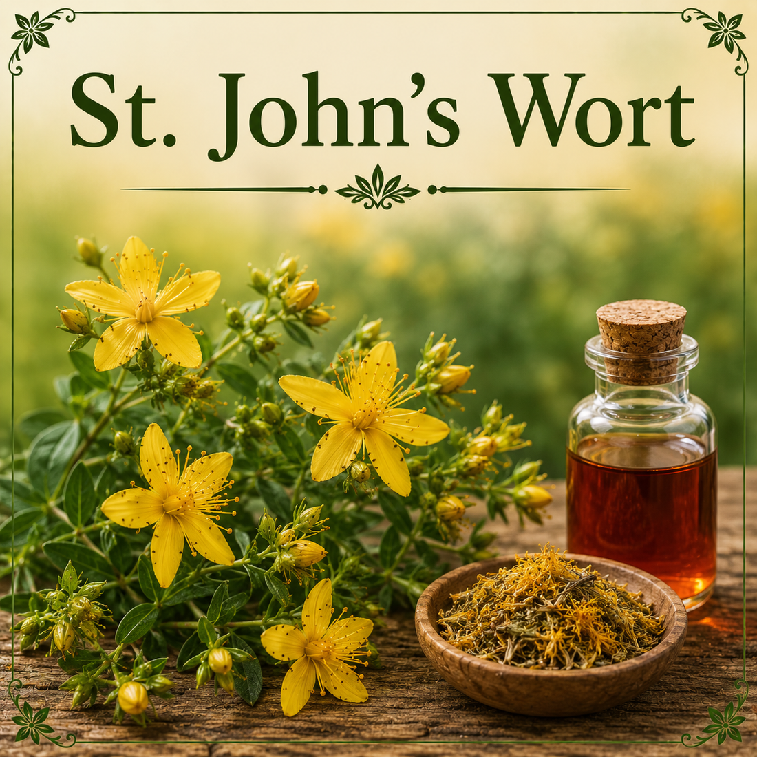 St. John's Wort benefits uses side effects mood support emotional wellness and herbal health guide