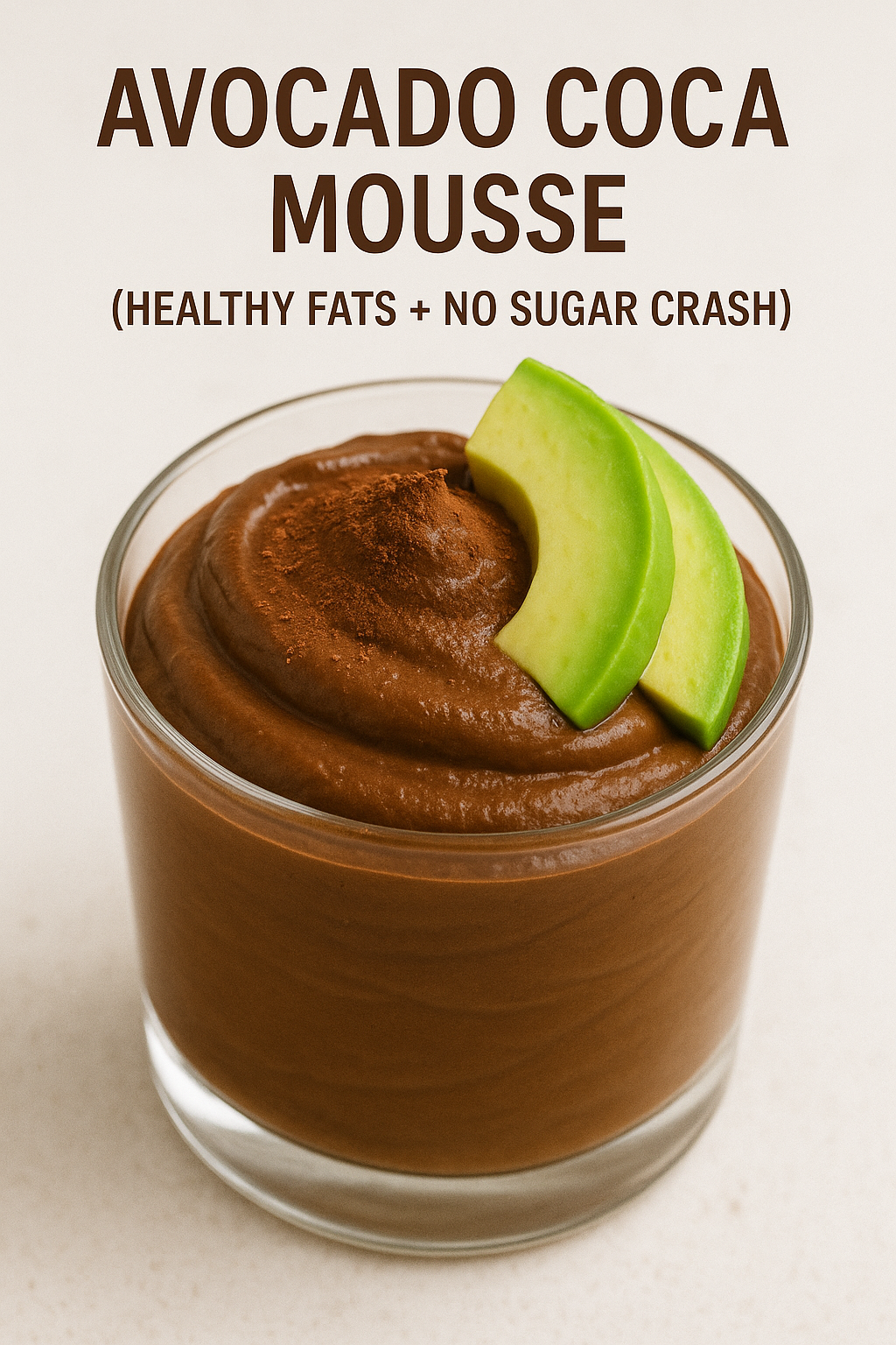 Avocado Cocoa Mousse (Healthy Fats + No Sugar Crash)